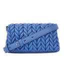 KARL LAGERFELD - SAC BANDOULIÈRE "K/WEAVE" BLEU ÉLECTRIQUE