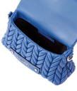 KARL LAGERFELD - SAC BANDOULIÈRE "K/WEAVE" BLEU ÉLECTRIQUE