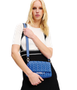 KARL LAGERFELD - SAC BANDOULIÈRE "K/WEAVE" BLEU ÉLECTRIQUE