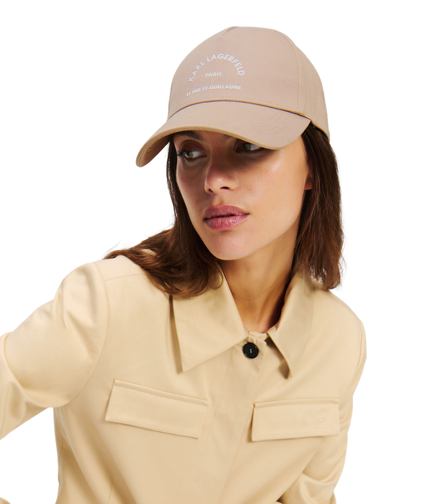 KARL LAGERFELD - CASQUETTE "RUE ST-GUILLAUME" BEIGE