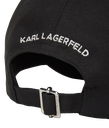 KARL LAGERFELD - CASQUETTE IKON KARL AVEC PIN'S NOIRE