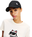 KARL LAGERFELD - CASQUETTE IKON KARL AVEC PIN'S NOIRE
