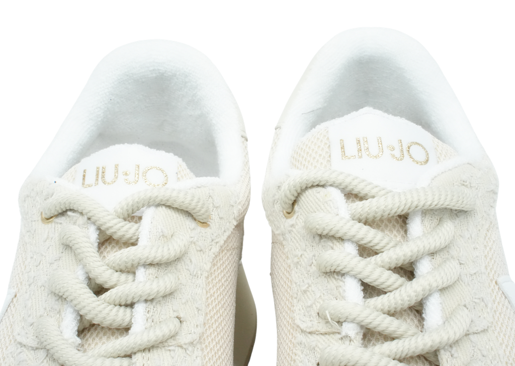 LUI JO - BASKETS "DREAMY 03" PLATEFORMES BEIGES