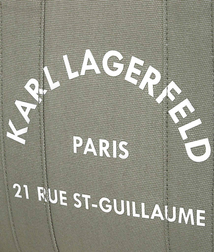 KARL LAGERFELD - CABAS CARRÉ DE TAILLE MOYENNE "RUE ST-GUILLAUME" VERT