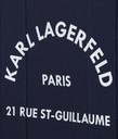 KARL LAGERFELD - CABAS CARRÉ DE TAILLE MOYENNE "RUE ST-GUILLAUME" BLEU MARINE