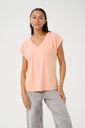 KAFFE - T-SHIRT "KALISE" PÊCHE