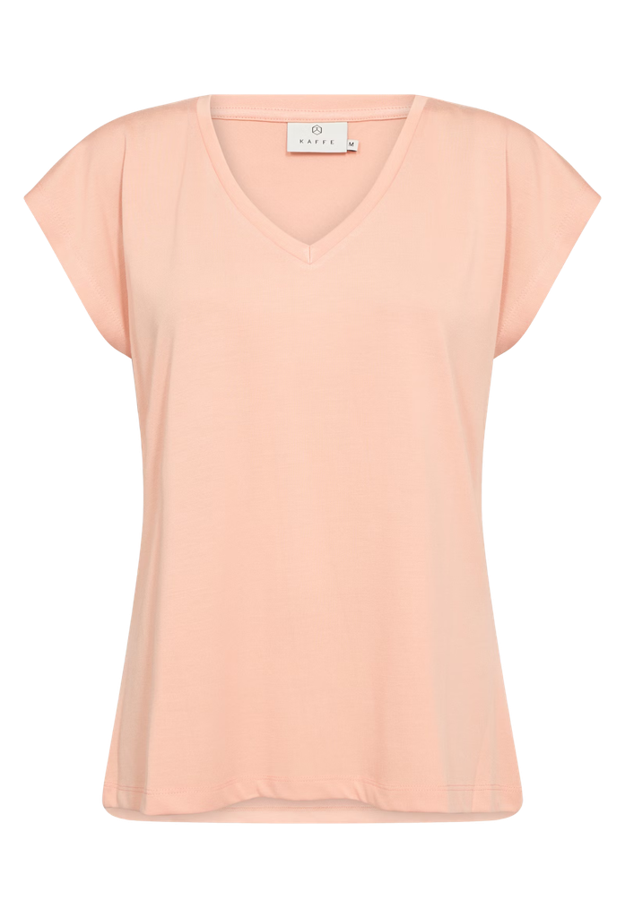 KAFFE - T-SHIRT "KALISE" PÊCHE