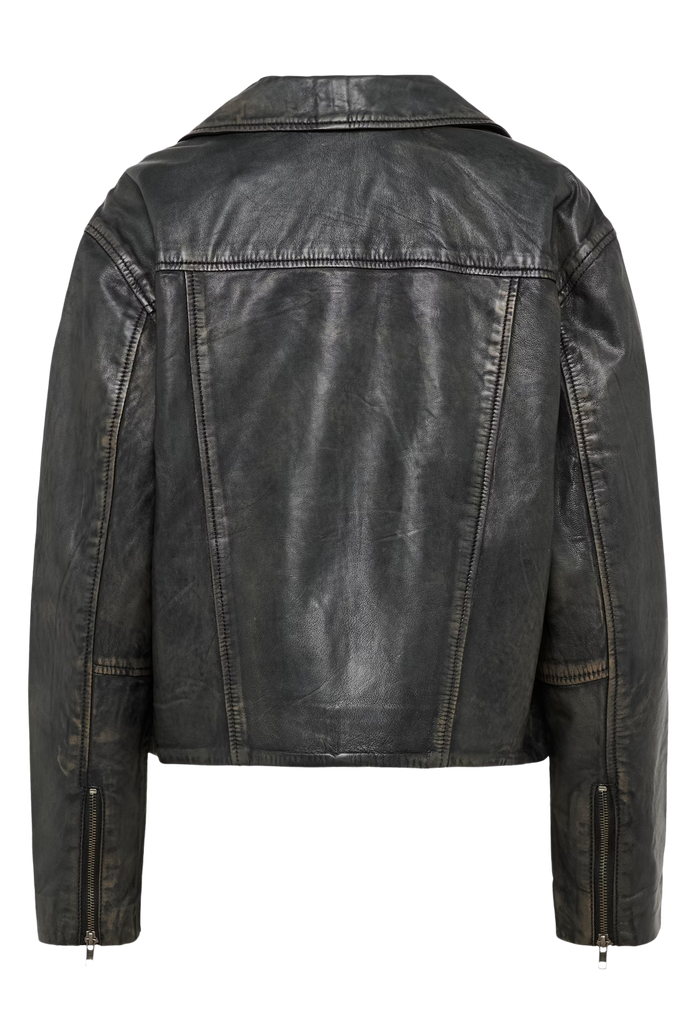 KAFFE - VESTE EN CUIR "KAJANE"