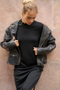 KAFFE - VESTE EN CUIR "KAJANE"