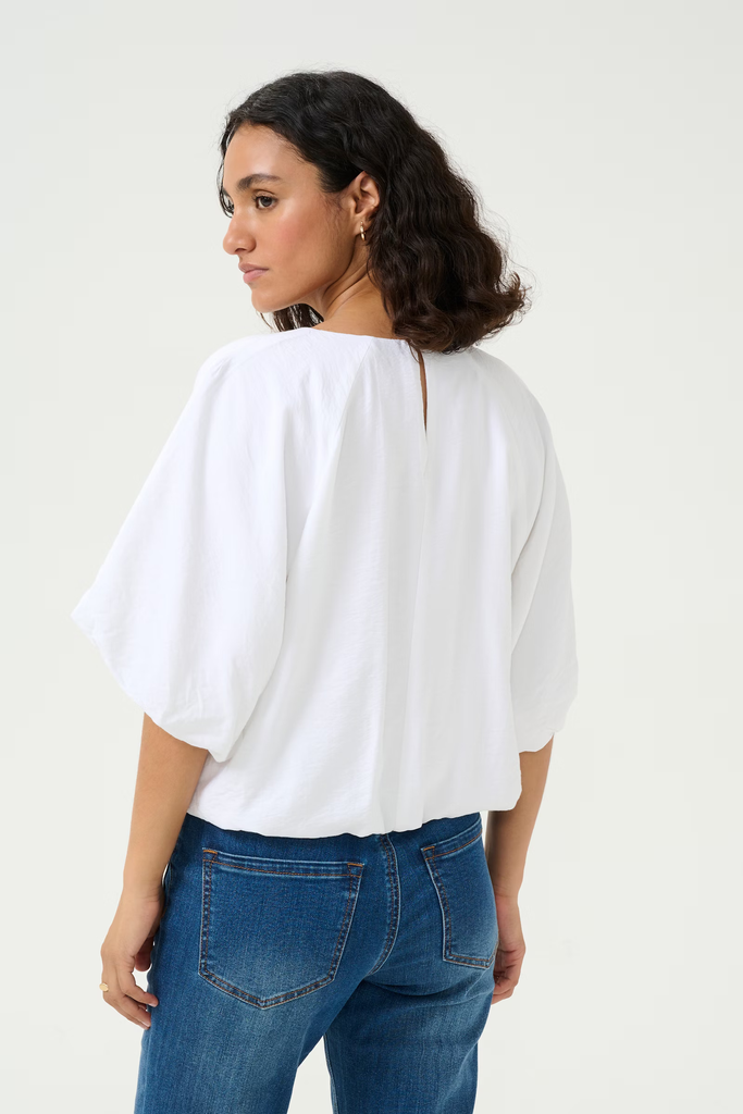 KAFFE - BLOUSE "KAGABBY" BLANCHE