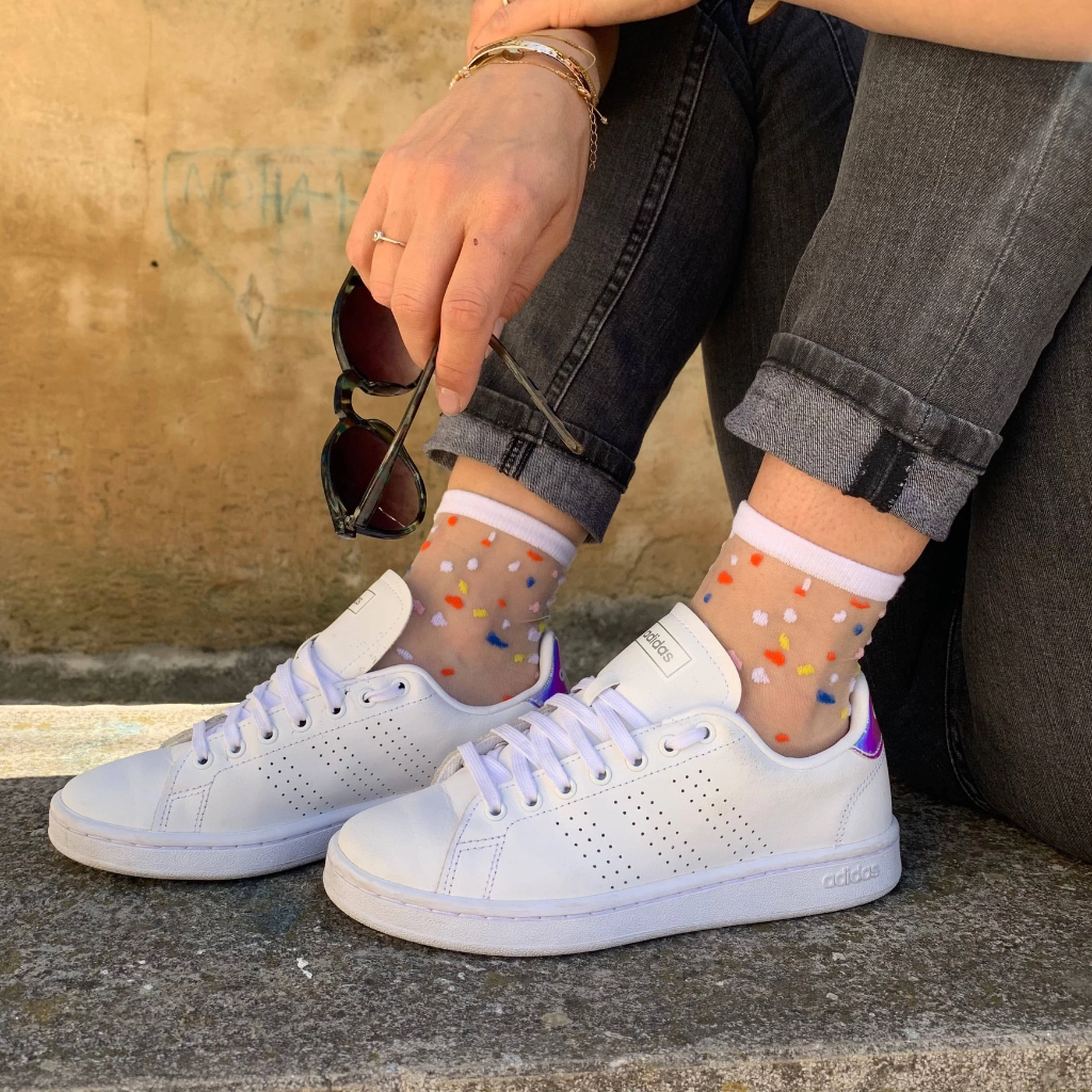 SOCKETTE - CHAUSSETTES TRANSPARENTES CONFETTIS