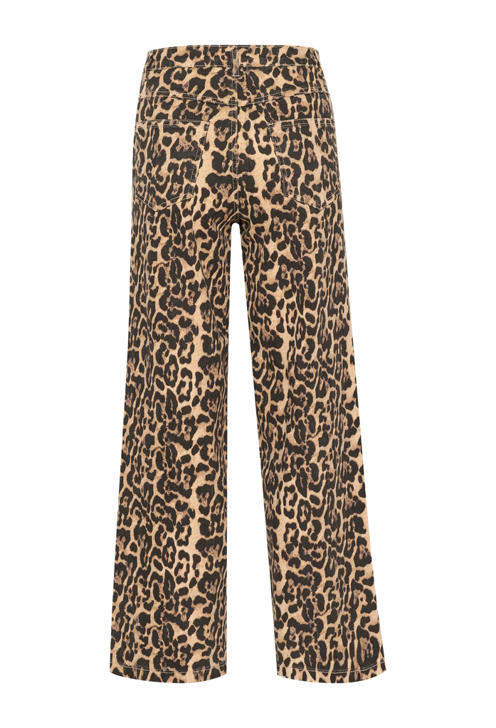 KAFFE - JEANS "KALEONORA" LÉOPARD