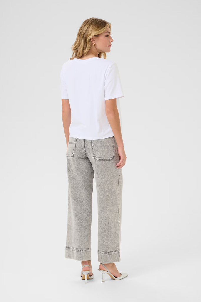 KAFFE - T-SHIRT "KAELOISE" BLANC