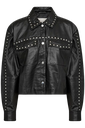 KAFFE - VESTE EN CUIR NOIRE "KACASSIE"