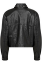 KAFFE - VESTE EN CUIR NOIRE "KACASSIE"