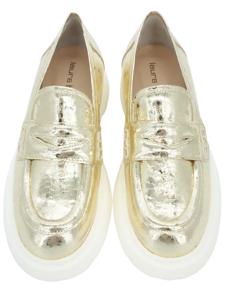 LAURA BELLARIVA - MOCASSINS GOLD