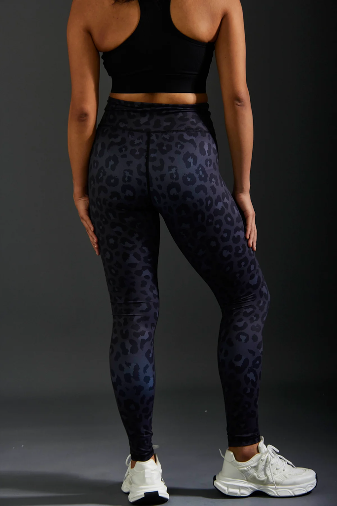 LOVERS BAY CLUB - LEGGING LÉOPARD NOIR
