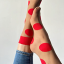 SOCKETTE - CHAUSSETTES À GROS POIS
