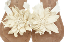 LAZAMANI - SLIPPERS WHITE FLOWERS