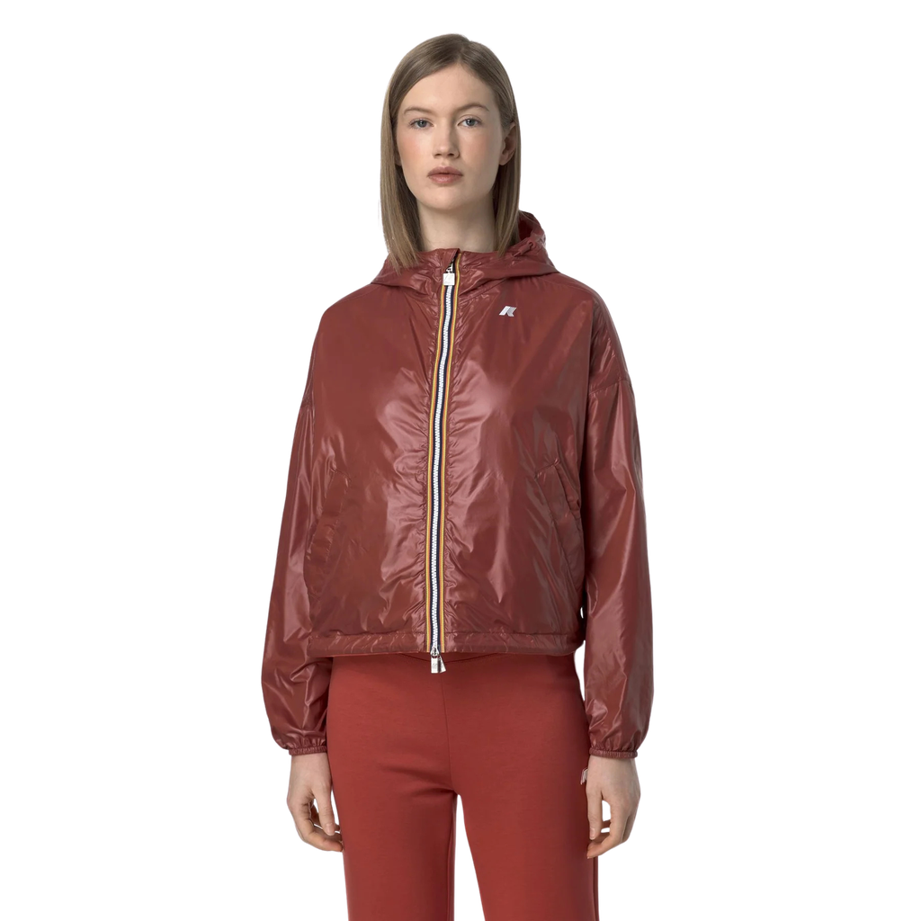 K-WAY - VESTE COURTE RÉVERSIBLE "LAURETTE PLUS.2" BORDEAUX