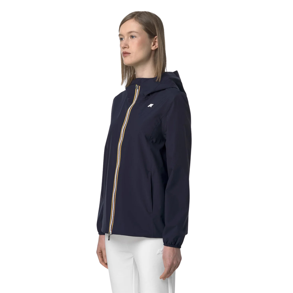 K-WAY - VESTE MI-LONGUE "MARGUERITE" BLEUE MARINE