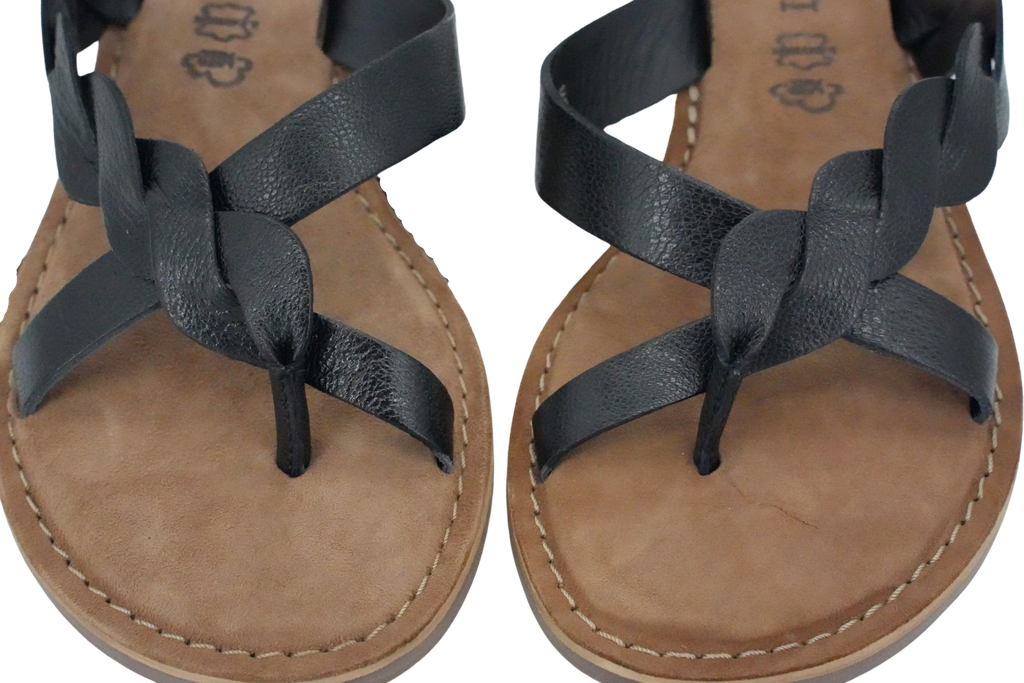 LAZAMANI - SLIPPERS BLACK
