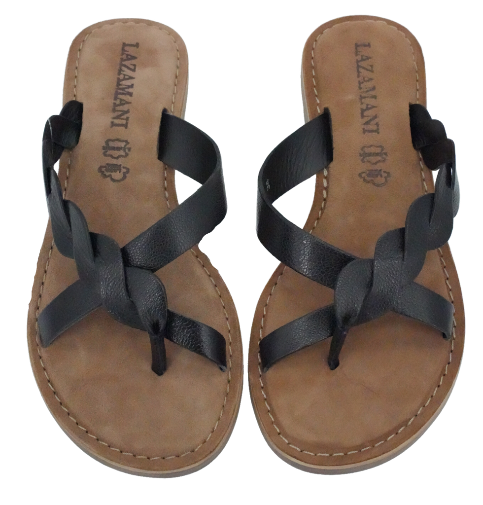 LAZAMANI - SLIPPERS BLACK