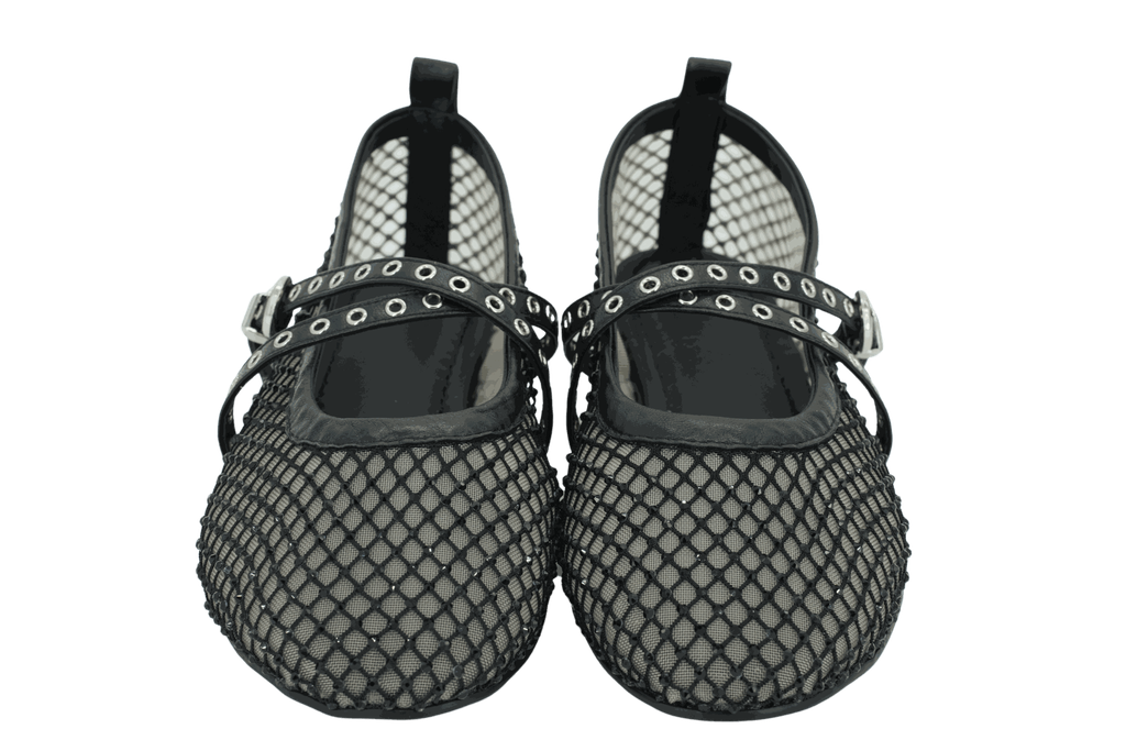 TORAL - BALLERINES "VILMA" MESH NOIRES