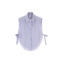 IMPERIAL - CHEMISE RAYÉE SANS MANCHES AVEC NŒUDS