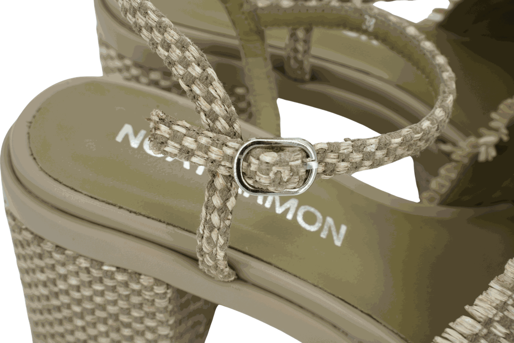 NOA HARMON - SANDALES À TALONS TAUPE