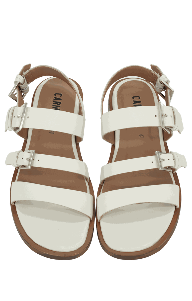 CARMENS - SANDALES PLATES BEIGES