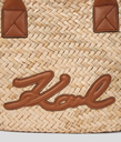 KARL LAGERFELD - GRAND PANIER "K/SIGNATURE" RAFFIA