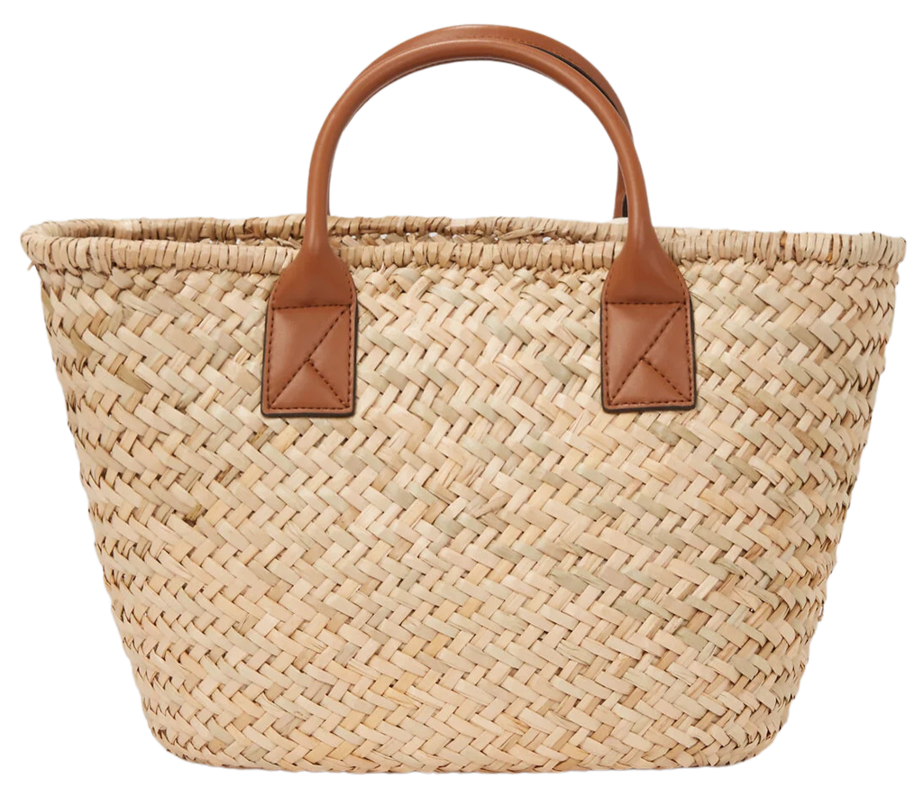 KARL LAGERFELD - GRAND PANIER "K/SIGNATURE" RAFFIA