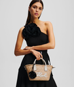 KARL LAGERFELD - PANIER "K/SIGNATURE" RAFFIA
