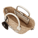 KARL LAGERFELD - PANIER "K/SIGNATURE" RAFFIA