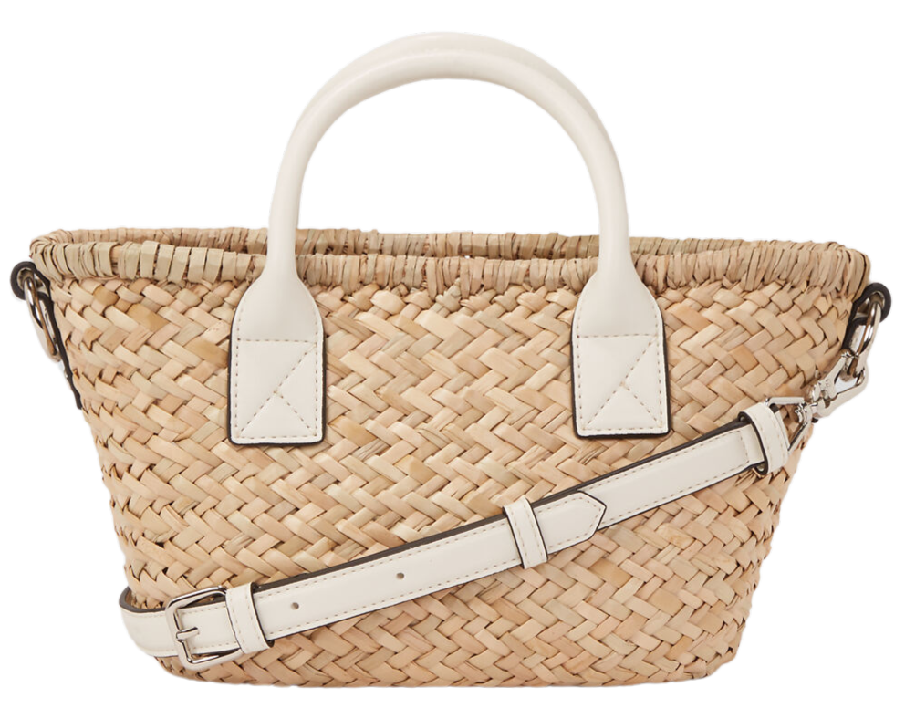 KARL LAGERFELD - PANIER "K/SIGNATURE" RAFFIA