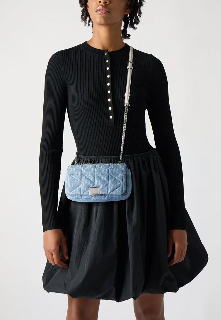 KARL LAGERFELD - SAC CROSSBODY MONOGRAM DENIM