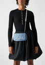 KARL LAGERFELD - SAC CROSSBODY MONOGRAM DENIM