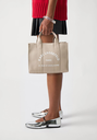 KARL LAGERFELD - CABAS CARRÉ DE TAILLE MOYENNE "RUE ST-GUILLAUME" BEIGE