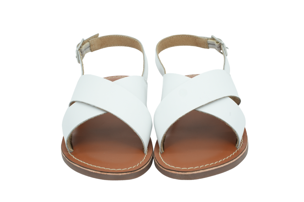 L'ATELIER TROPEZIEN - SANDALES BRIDES CROISÉES BLANCHES