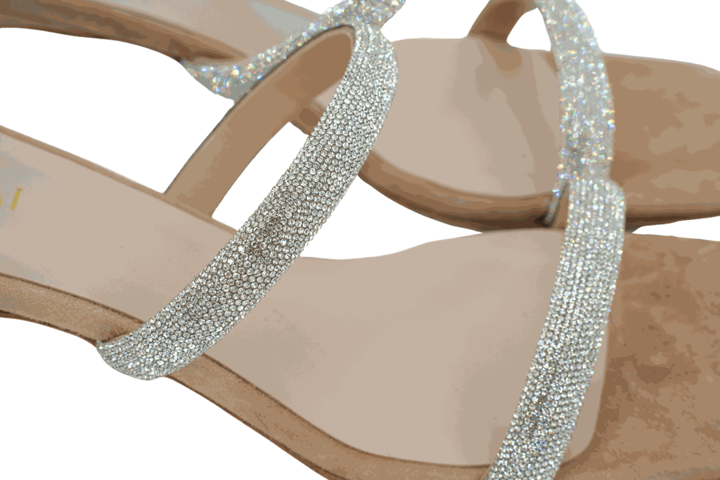 MI/MAI - MULES À STRASS "BABS" NUDE