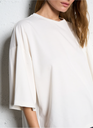 IMPERIAL - BLOUSE T-SHIRT BLANC CASSÉ