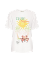 HARPER AND YVE - T-SHIRT "TROPICAL" BLANC CASSÉ