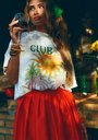 HARPER AND YVE - T-SHIRT "TROPICAL" BLANC CASSÉ