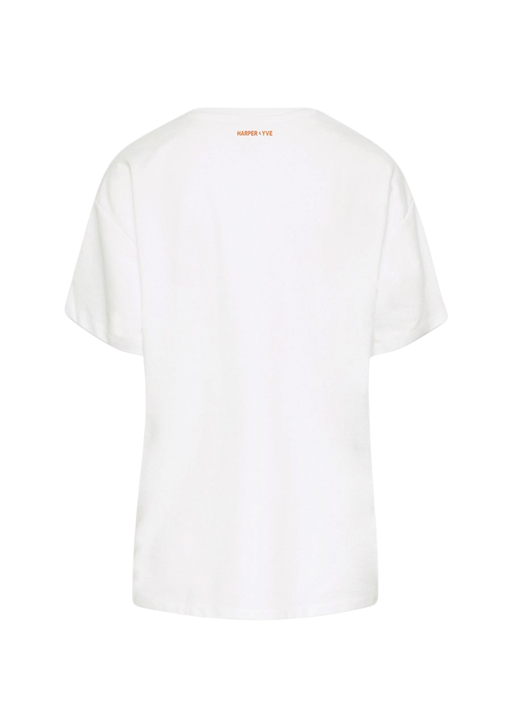 HARPER AND YVE - T-SHIRT "TROPICAL" BLANC CASSÉ