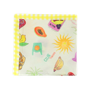 HARPER AND YVE - FOULARD "TROPICANA" BLANC CASSÉ MULTI