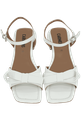 CARMENS - SANDALES À TALONS BLANCHES