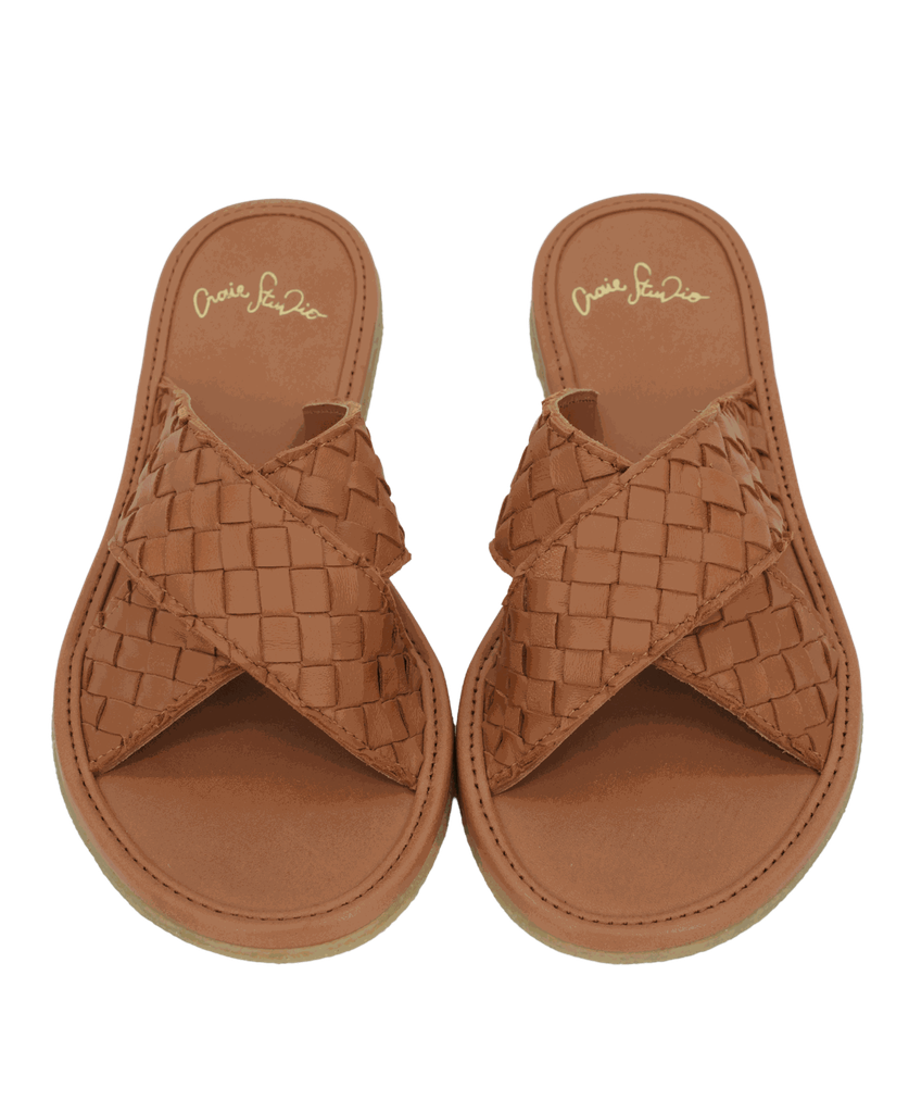 CRAIE STUDIO - SANDALES « INFINITI » COGNACS