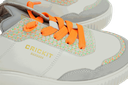 CRICKIT - BASKETS "MAURA" VERTES MENTHES, LACETS ORANGES FLUOS