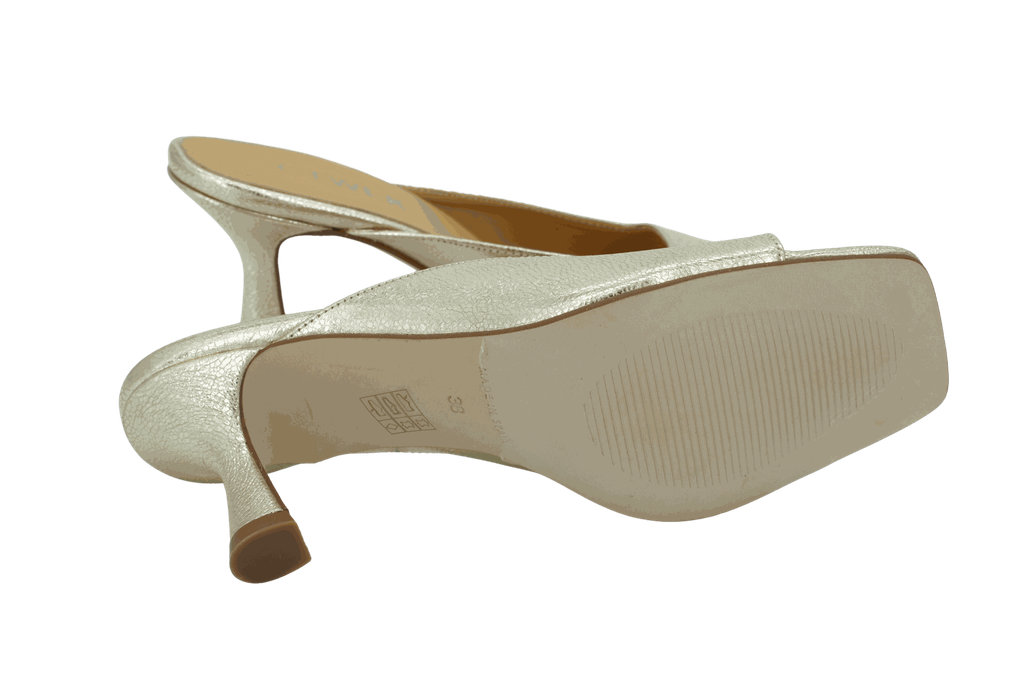 CTWLK - MULES À TALONS "AMAURY" DORÉES